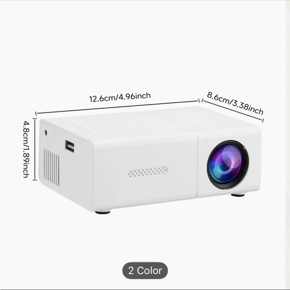 Black LED Projector with Remote Control - Picture 2 of 3